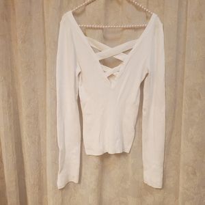 Free People Large Ribbed Sweater Top